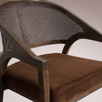 Aylora Dining Arm Chair — MOCHA & BANKS MOCHA