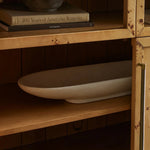 Harlina Burl Glass Cabinet