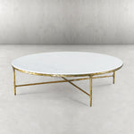 Thaddeus Marble Round Coffee Table 55