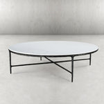 Thaddeus Marble Round Coffee Table 55