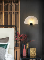 Fan Shaped Alabaster Wall Light
