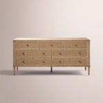 Havelle Cane Dresser — NATURAL / 7-DRAWER WIDE