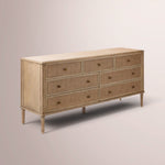 Havelle Cane Dresser — NATURAL / 7-DRAWER WIDE