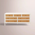 Havelle Cane Dresser — SALT / 7-DRAWER WIDE