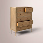 Havelle Cane Dresser — NATURAL / 6-DRAWER TALL