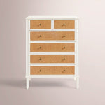 Havelle Cane Dresser — SALT / 6-DRAWER TALL