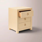 Dravena 3-Drawer Nightstand — WHEAT