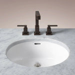 Celorin Reeded Double Vanity — BLACK OAK / CARRARA / OVAL