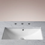Caloria Double Washstand — FORGED PEWTER / Italian Carrara marble / RECTANGLE-72