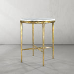 Thaddeus Marble Round Side Table 18