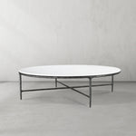 Thaddeus Marble Round Coffee Table 55