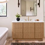 Ethoria Single Extra-Wide Vanity — NATURAL OAK / RECTANGLE