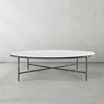 Thaddeus Marble Round Coffee Table 55