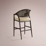 Aylora Stool — MOCHA & PROMISE ECRU / BARSTOOL