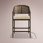 Aylora Stool — MOCHA & PROMISE ECRU / COUNTER STOOL