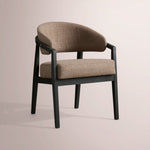 Holven Dining Chair — TAREK COCOA / VESUVIO BLACK