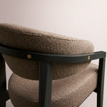 Holven Dining Chair — TAREK COCOA / VESUVIO BLACK
