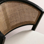 Aylora Dining Side Chair — BLACK DRIFTED & NOMAD SNOW