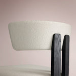 Revora Armless Stool — VESUVIO BLACK & MATERA CASHMERE / BAR STOOL