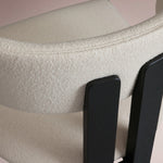 Revora Armless Stool — VESUVIO BLACK & MATERA CASHMERE / COUNTER STOOL