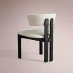 Revora Dining Side Chair — VESUVIO BLACK & MATERA CASHMERE