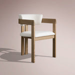 Revora Dining Arm Chair — NATURAL & MATERA CASHMERE