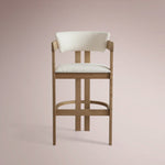 Revora Stool — NATURAL & MATERA CASHMERE / BARSTOOL