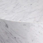 Kivara Stone End Table — CARRARA