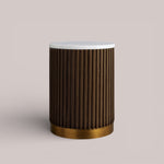 Favera Pedestal — MOCHA / CARRARA / 18