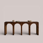 Harlina Burl Console Table — AUBURN BURL / 79