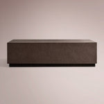 Avindra Plinth Coffee Table — CARAMEL