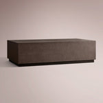 Avindra Plinth Coffee Table — CARAMEL
