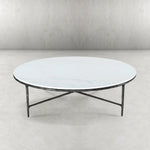 Thaddeus Marble Round Coffee Table 55