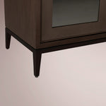 Avindra Sideboard with Glass Doors — CARAMEL