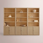 Norvella Modular Hutch Cabinet — SAND / TRIPLE