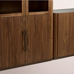 Polvara Modular Glass Media Cabinet Set