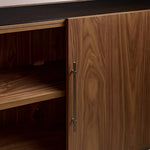 Polvara Modular Glass Media Cabinet Set