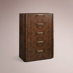 Marevia Burl Five-Drawer Dresser