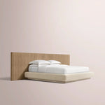 Ethoria Wide Extended Panel Bed with Fabric Base