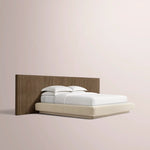 Ethoria Wide Extended Panel Bed with Fabric Base