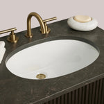 Favera Wide Single Vanity — EBONY / BLUESTONE