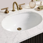 Favera Wide Single Vanity — EBONY / CARRARA