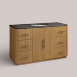 Favera Wide Single Vanity — HONEY / BLUESTONE