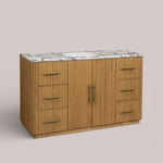 Favera Wide Single Vanity — HONEY / CALACATTA VIOLA