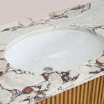 Favera Wide Single Vanity — HONEY / CALACATTA VIOLA