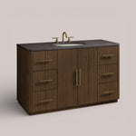 Favera Wide Single Vanity — MOCHA / BLUESTONE