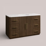 Favera Wide Single Vanity — MOCHA / CARRARA