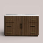 Favera Wide Single Vanity — MOCHA / CARRARA
