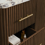 Favera Wide Single Vanity — MOCHA / CALACATTA VIOLA