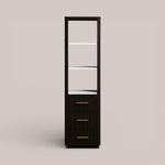 Favera Tall Bath Cabinet — EBONY / CARRARA